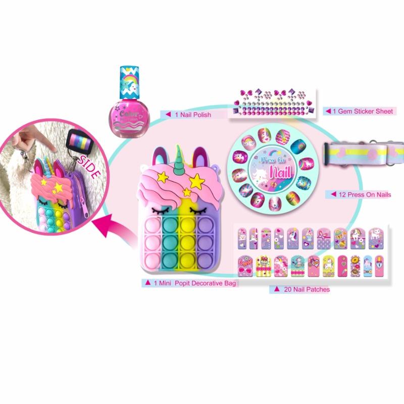 Pecoware Pop It Purse Nail Beuaty Set