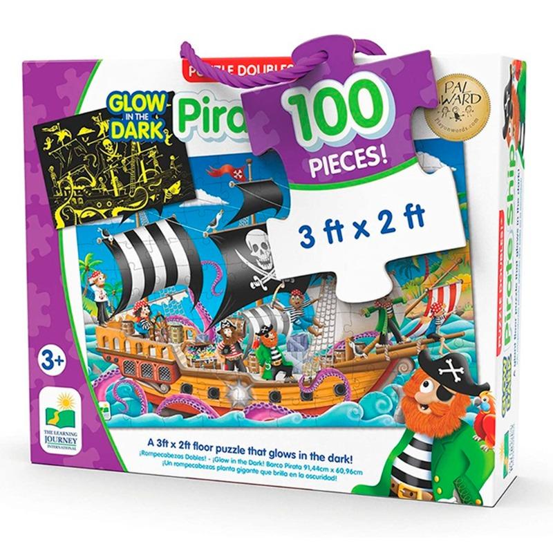 The Learning Journey Puzzle Doubles Pirate Ship - 100 Pcs