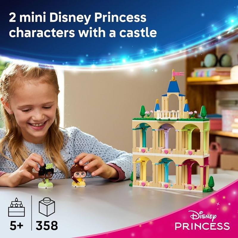 Lego Disney Mini Belle & Tiana With Castle 358 Pcs 43291