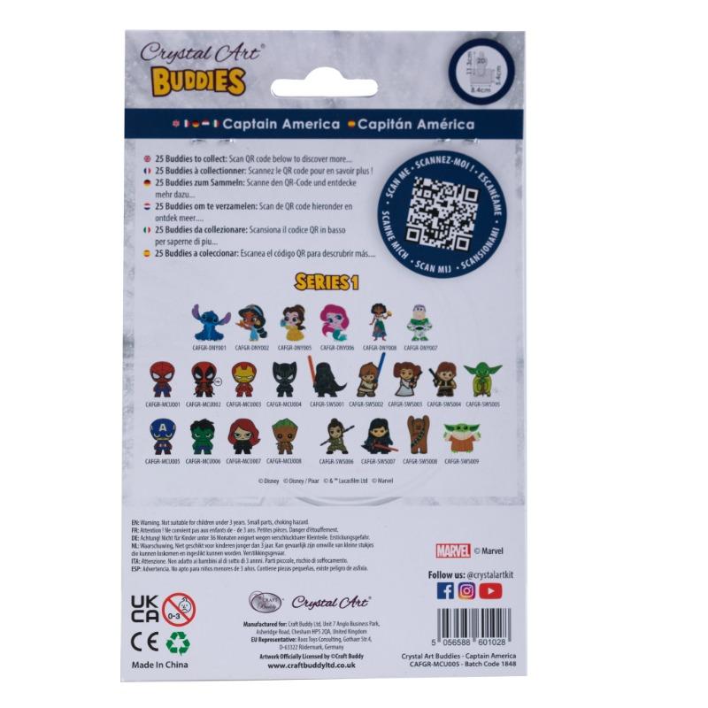 Craft Buddy Captain America Crystal Art Body