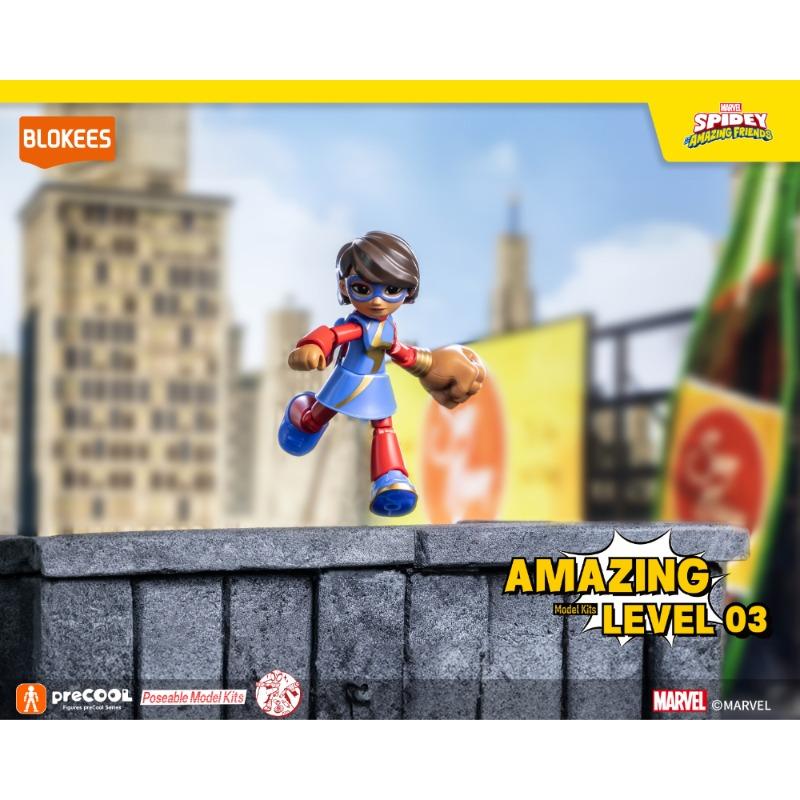 Blokees Marvel Spidey and His Amazing Friends Mrs. Marvel Kamala Khan Action Figure.