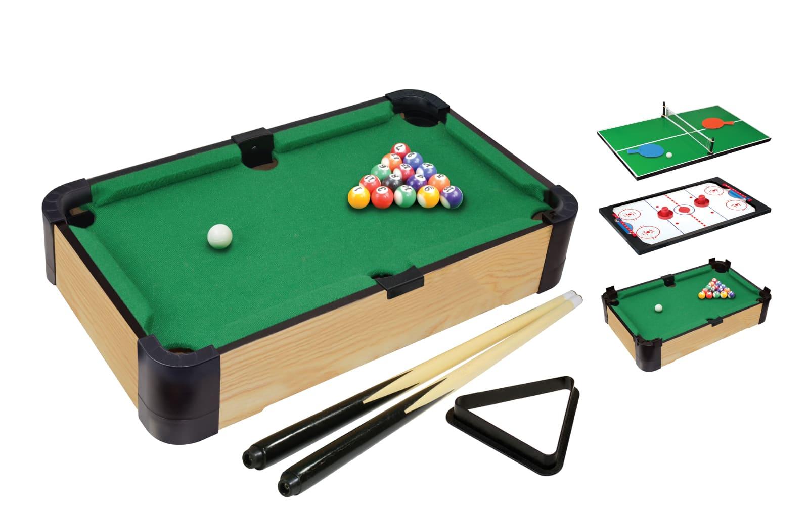 Pool Merchant Ambassador 3 In 1 Tabletop Hockey And Ping Pong