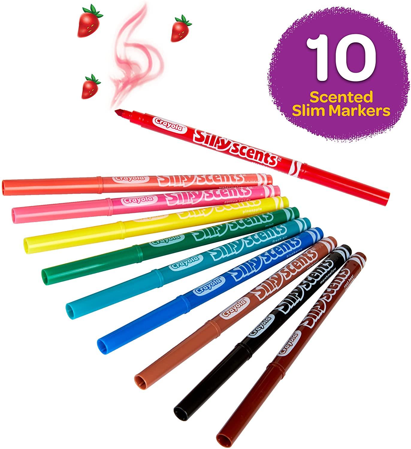 Crayola Stilly Scents Sweet Fine Line Washable Markers 10Ct