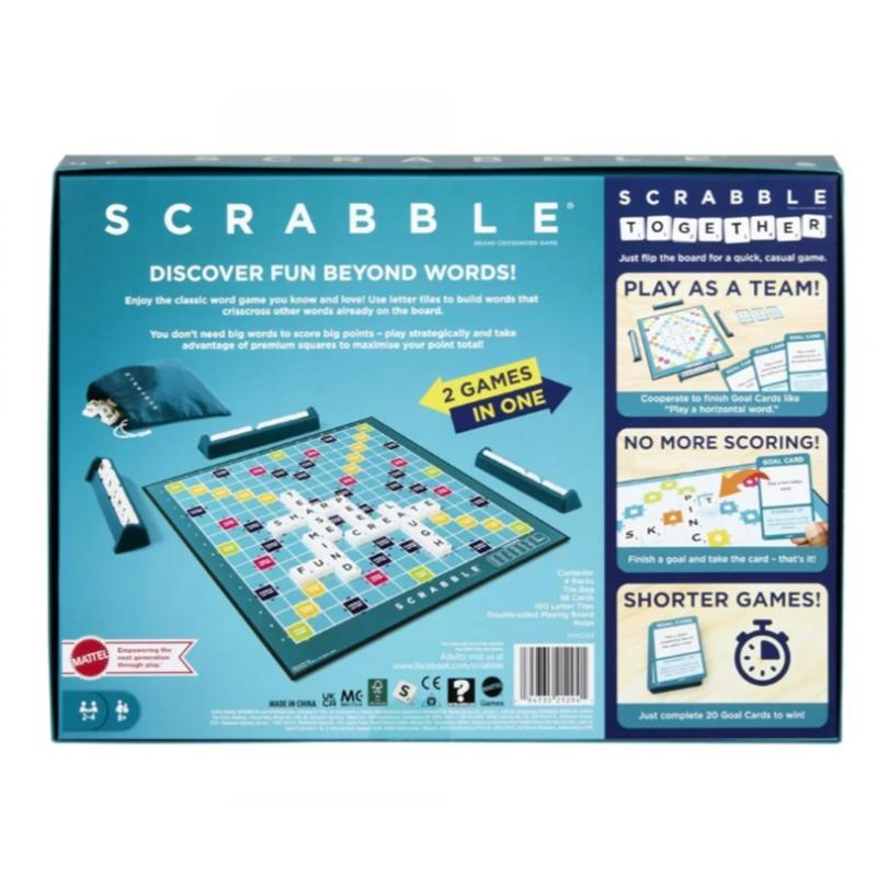 Mattel Games Classic Scrabble 2-in-1