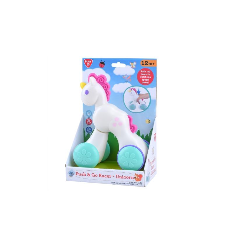 Playgo Push And Go Racer Toy - Unicorn