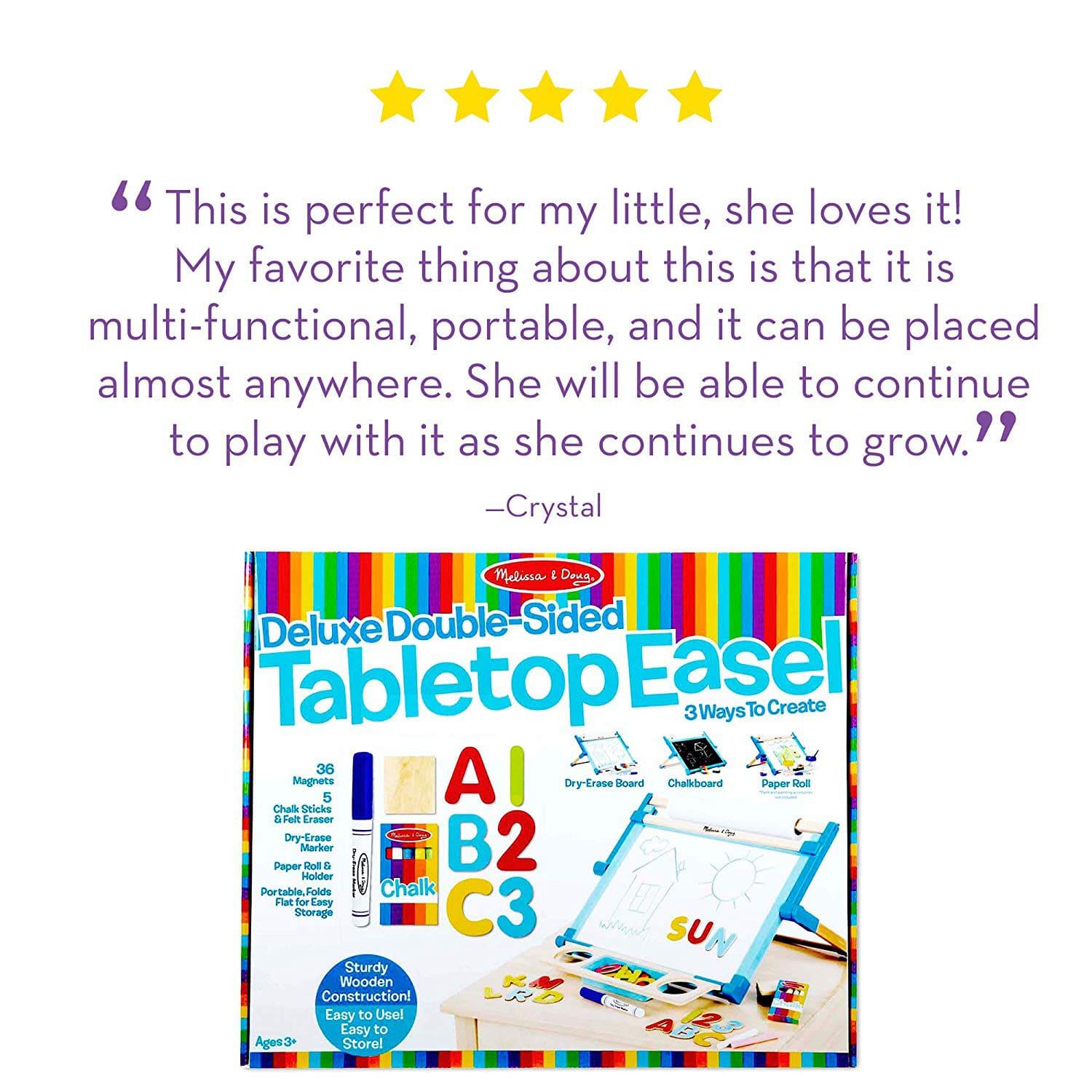 Melissa And Doug Double Sided Magnetic Tabletop Easel