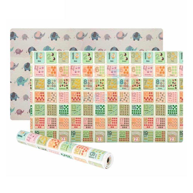 Sunta 2side Printed Roll Mat - Number/Elephant