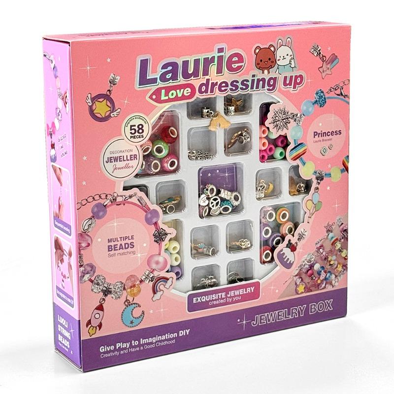 Laurie Love Dressing Up DIY Jewelry Box - 58 Pcs