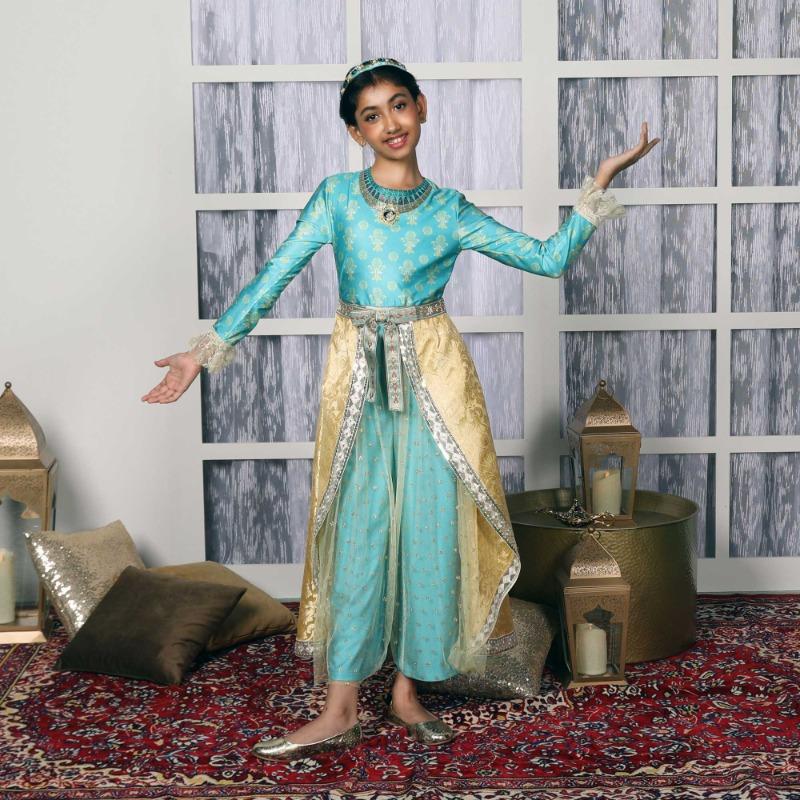 Walt Disney Golden Princess Jasmine Prestige Costume - 5 To 6 Years