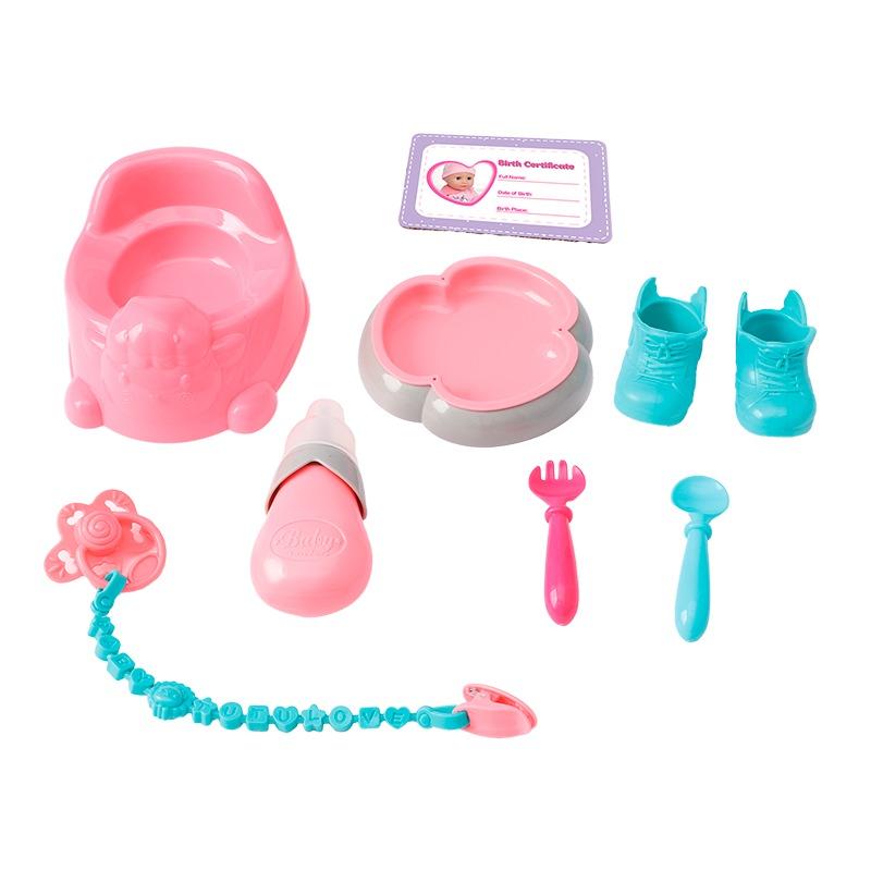 Baby Darling Lovely Baby Girl Doll Care Set - 14 Inch