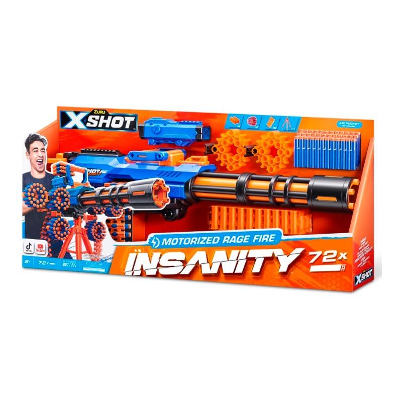X-Shot Insanity Motorised Gatling Blaster with Tripod