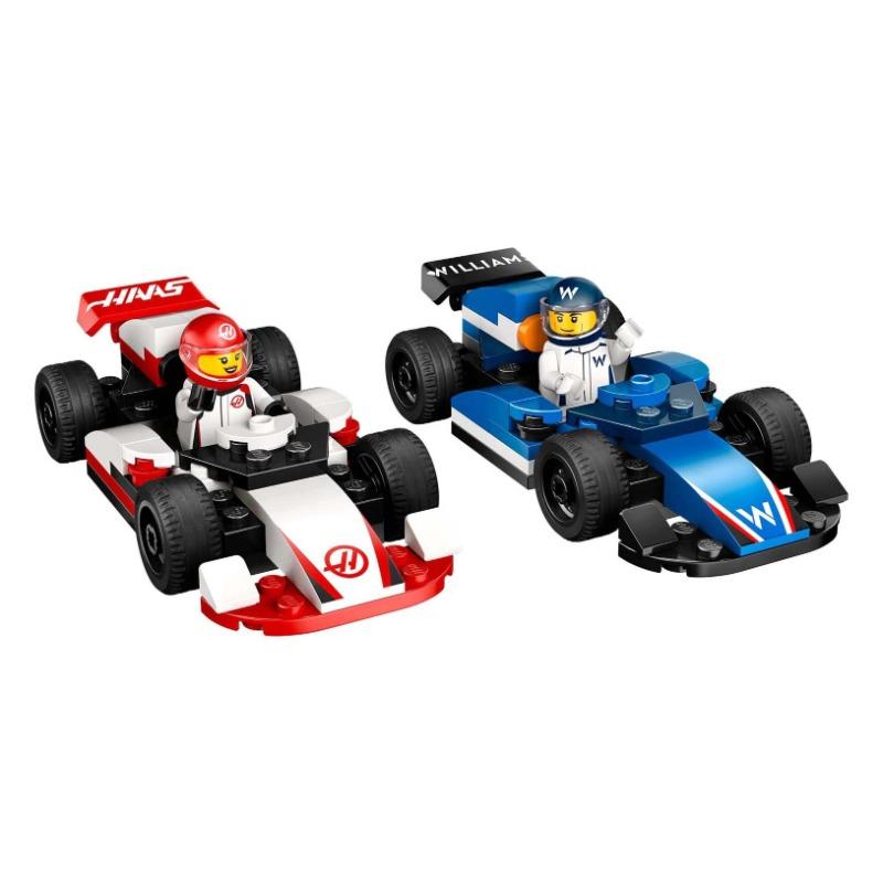 Lego City F1 Williams Racing & Haas Race Cars Vehicle Toy Set 60464