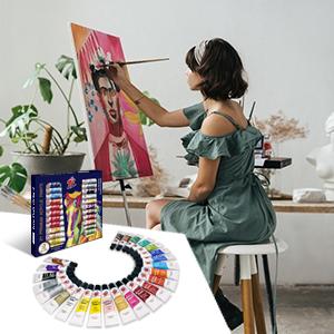 TBC Acrylic Paint Set - 24 Colors