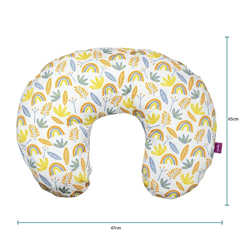 Moon - Portable Breast Feeding Pillow w/ Zippered Cover- Rainbow