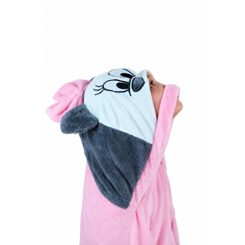 Kids Hooded Microfiber Poncho Elephant Design