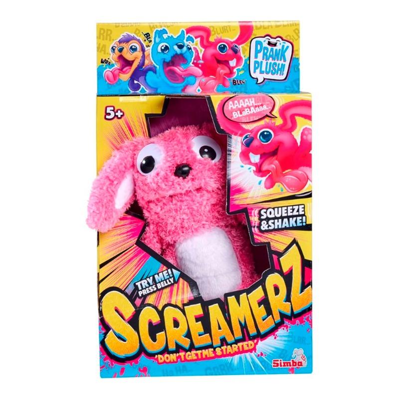 Simba Screamerz Babbling Rabbit 30cm Interactive Soft Plush Toy