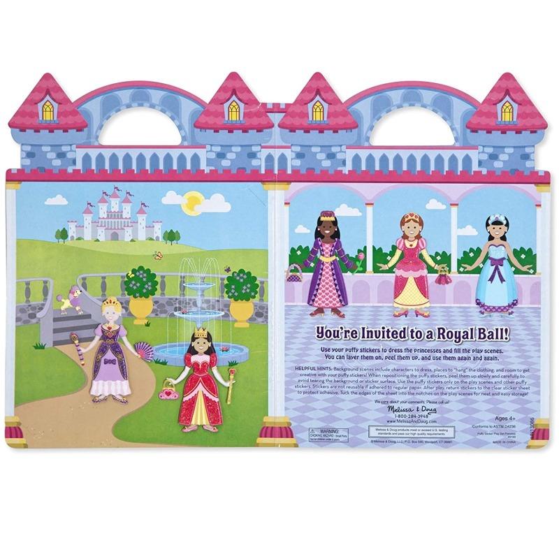 Melissa And Doug Puffy Sticker Play Set - Princess