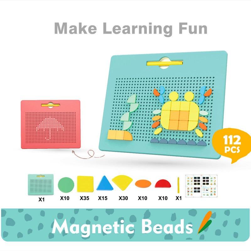 Shingo 2-in-1 Magnetic Bead Building Plate -112 pieces