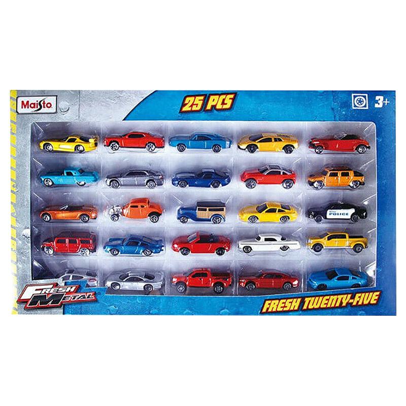 Maisto D/Cast Free Wheel 25 Pcs