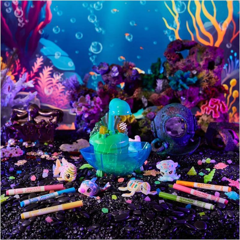 Crayola Scribble Scrappy Ocean Beach Glow Lagoon Bathtub Set