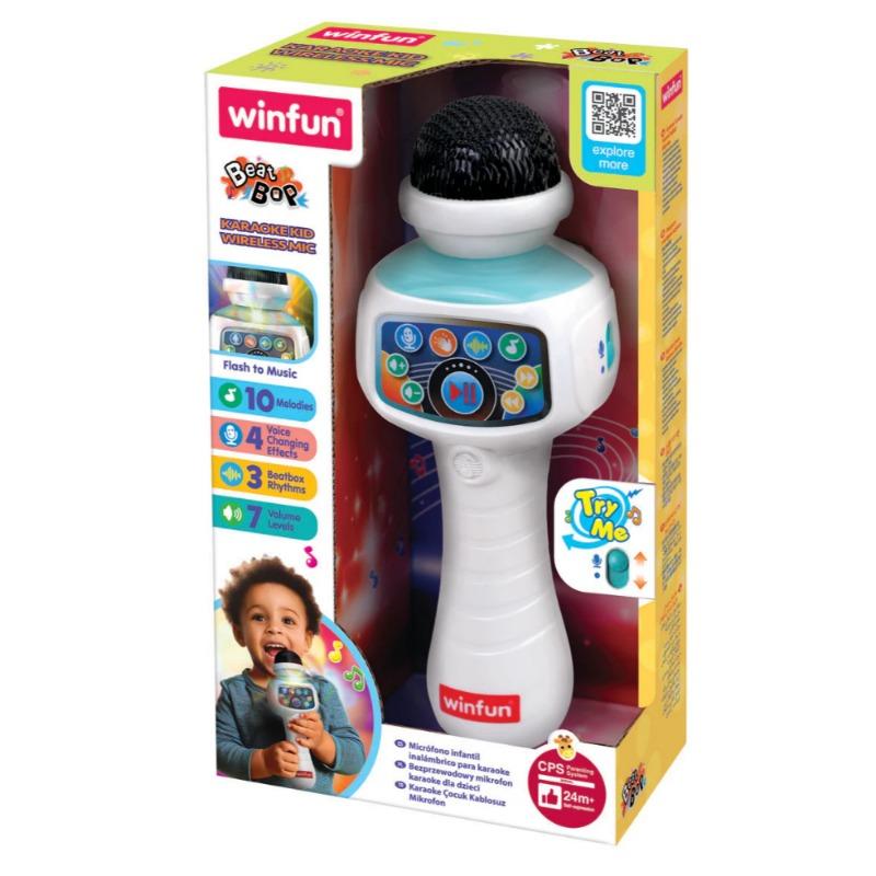 Kids Wireless Karaoke Microphone with Color Lights