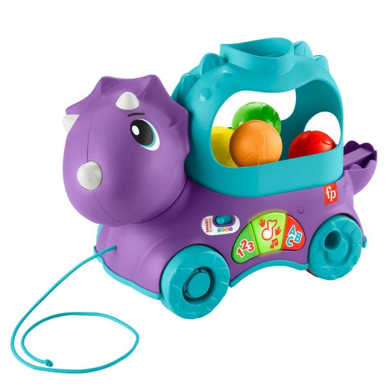 Fisher-Price Triceratops Interactive Ball Popper Pull Toy