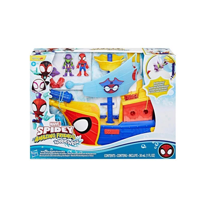 Marvel Spidey Water Webs Ahoy Bubble Pirate Ship Toy