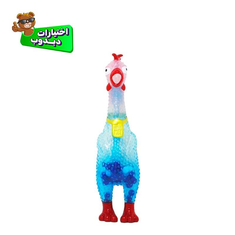 Animolds Squeeze Me Clear Chicken Toy