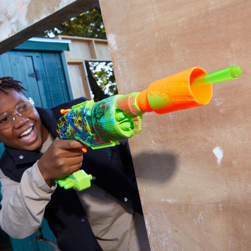 Nerf Zombie Driller Dart Blaster with 16 Nerf Elite Darts