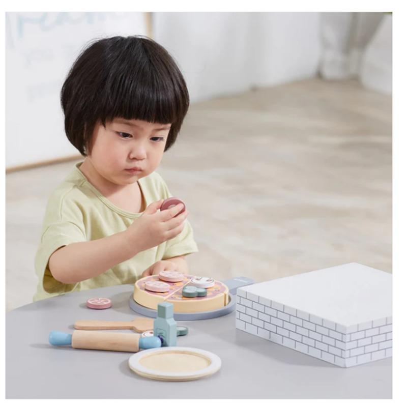 Viga Polar Bee Wooden Pizza Making Kit