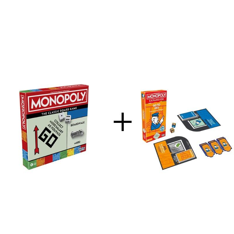 Monopoly Classic + Go to Jail Bundle