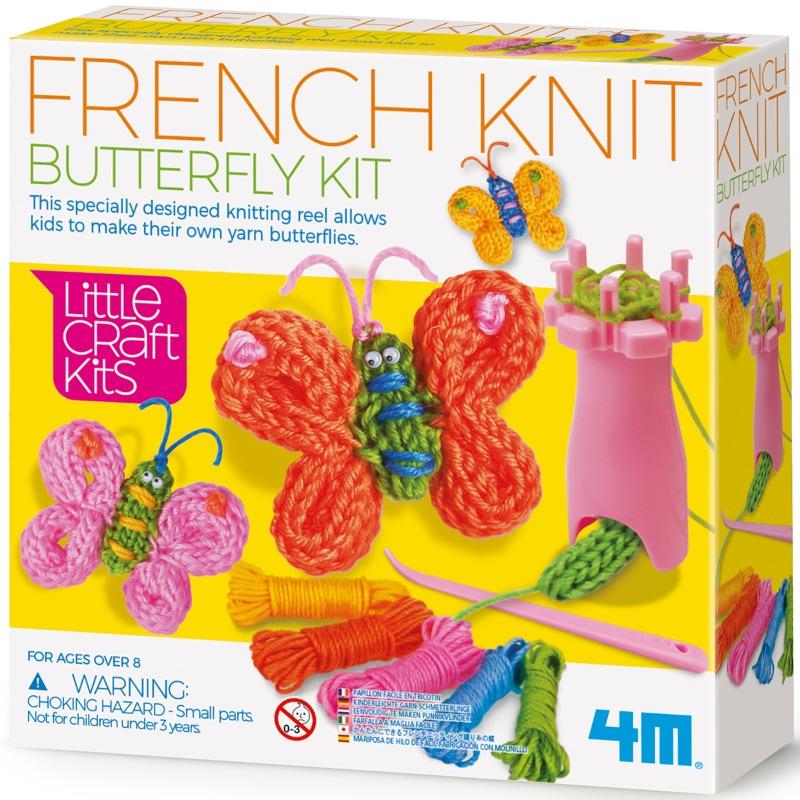 4M Little Craft Spool Knit Butterflies Kit