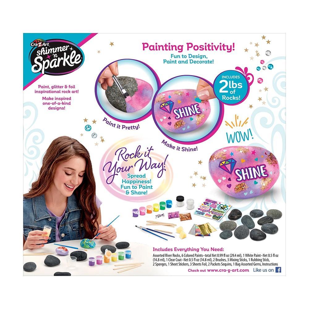 Cra Z Art Shimmer N Sparkle Inspirational Rock Art Kit