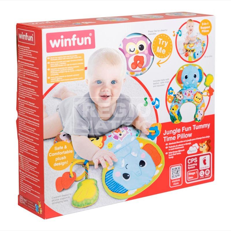 Winfun Jungle Fun Tummy Time Pillow