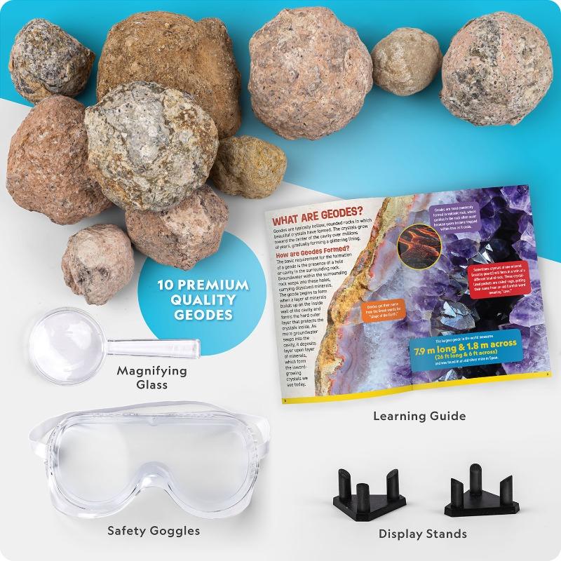 National Geographic Break Open 10 Geodes Kit