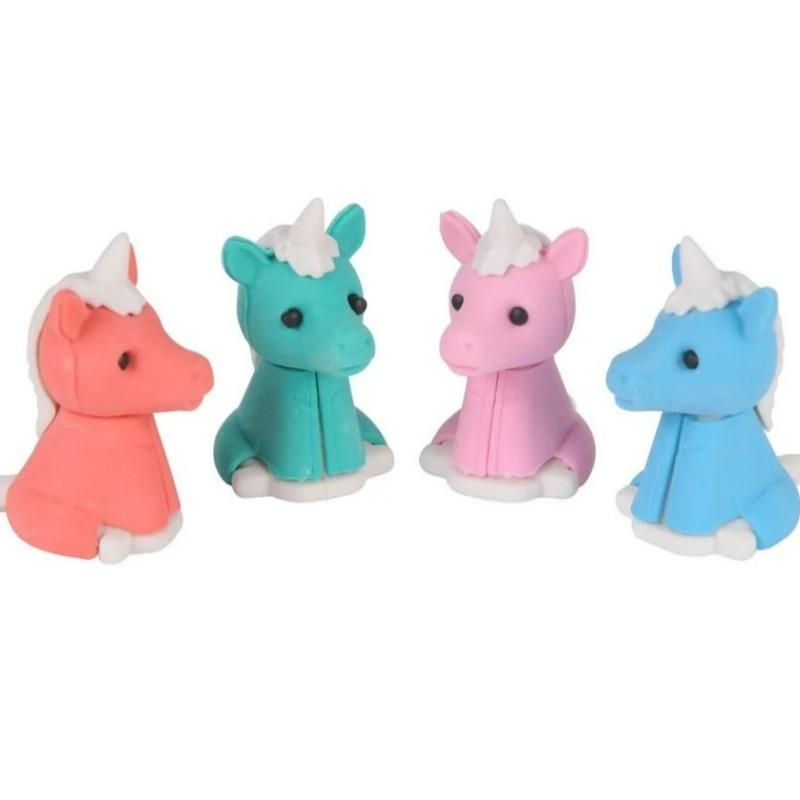 Tiger Tribe - Unicorn Erasers - 4 Pcs