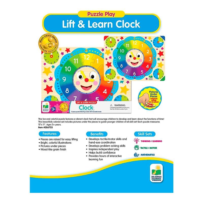 The Learning Journey Lift And Learn Clock Puzzles