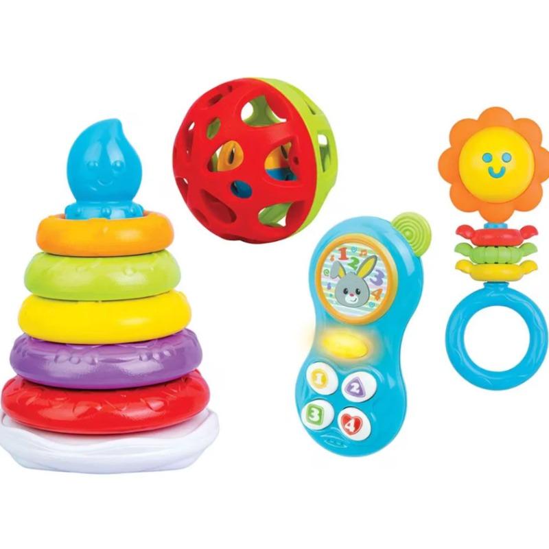 Winfun Baby Rattle and Teether Gift Set - 5 Pieces