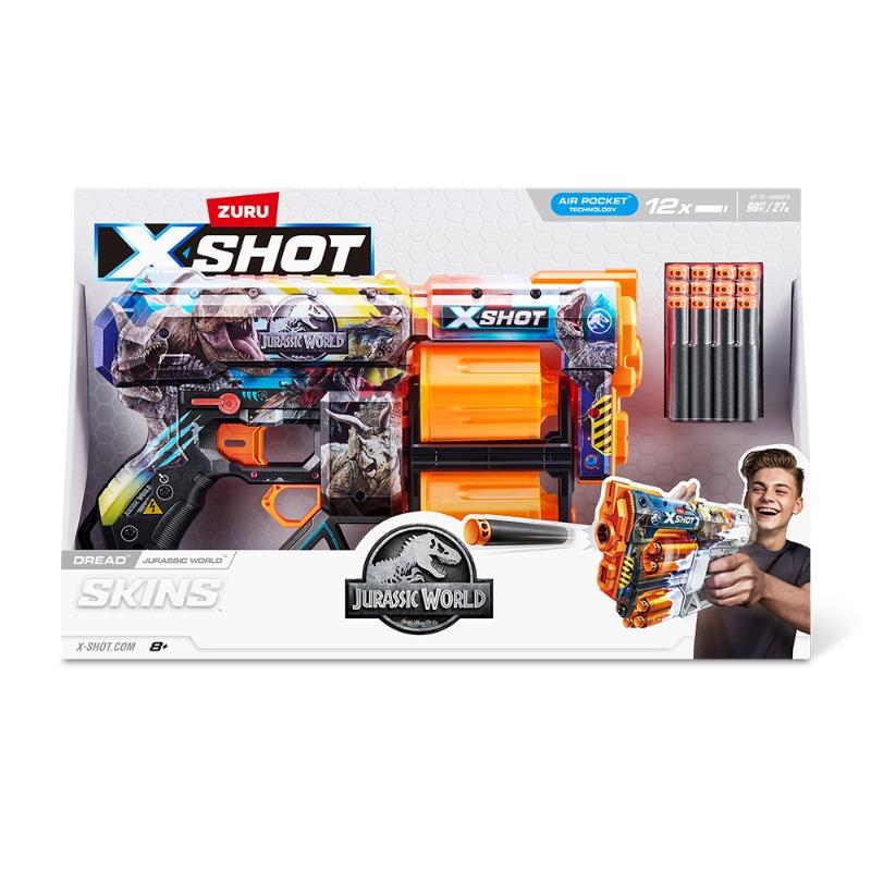 X-Shot Skins-series 1-dread Jurassic(12 Darts) By Zuru