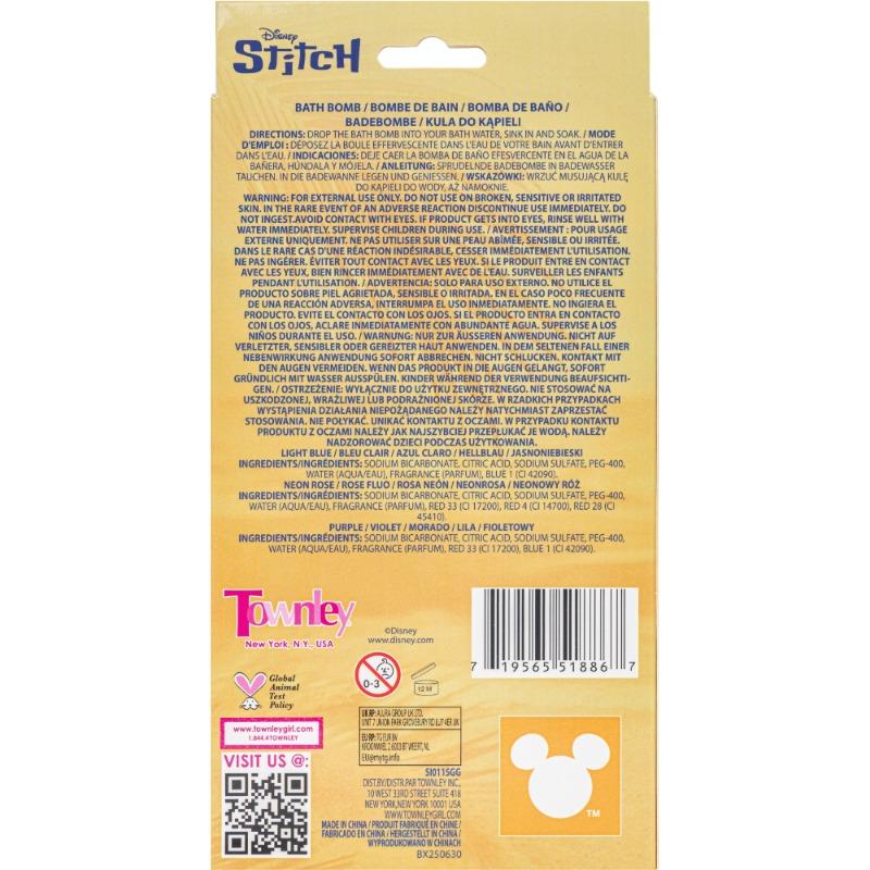 Disney Stitch – 2 Pack Painted Bath Bombs