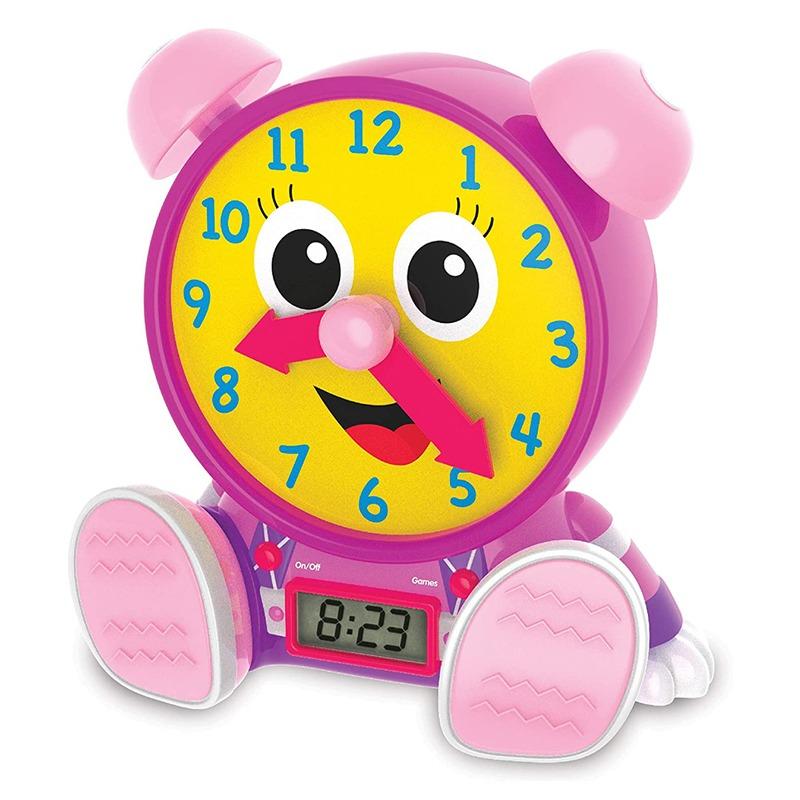 The Learning Journey Early Learning Teaching Time Clock - Pink