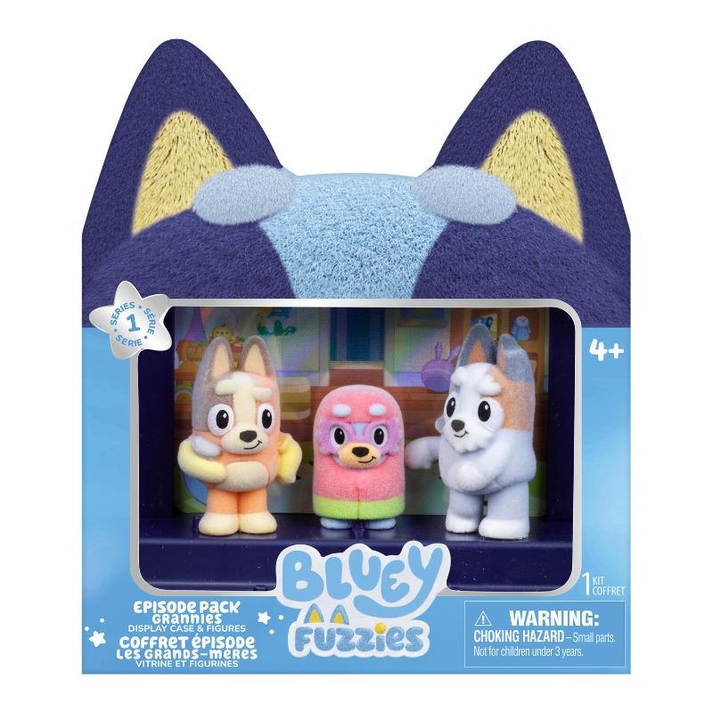 Bluey S14 Fuzzies Episode Pack Grannies – Soft Collectible Plush Figures
