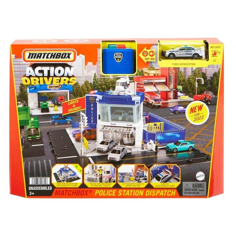 Matchbox Action Drivers Police Station Rescue Playset