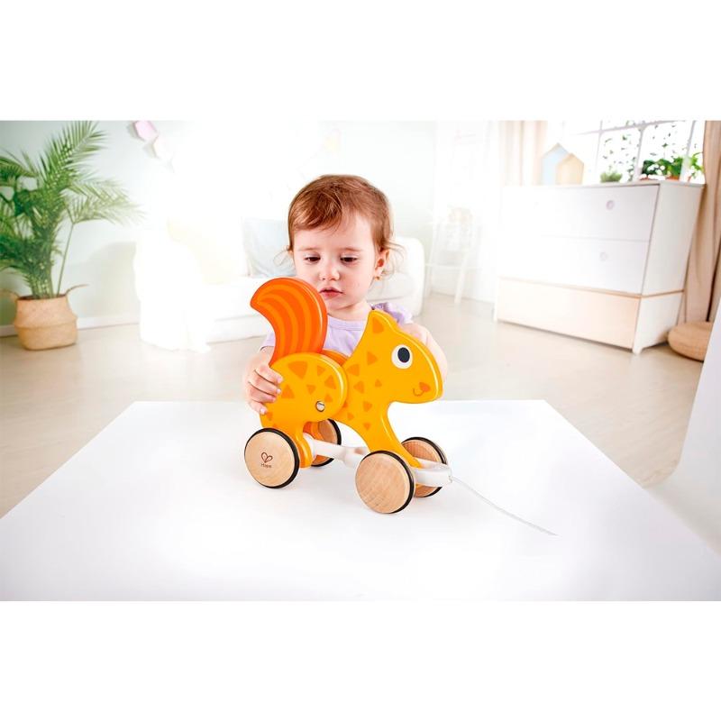 Hape Baby Squirrel Pull Toy