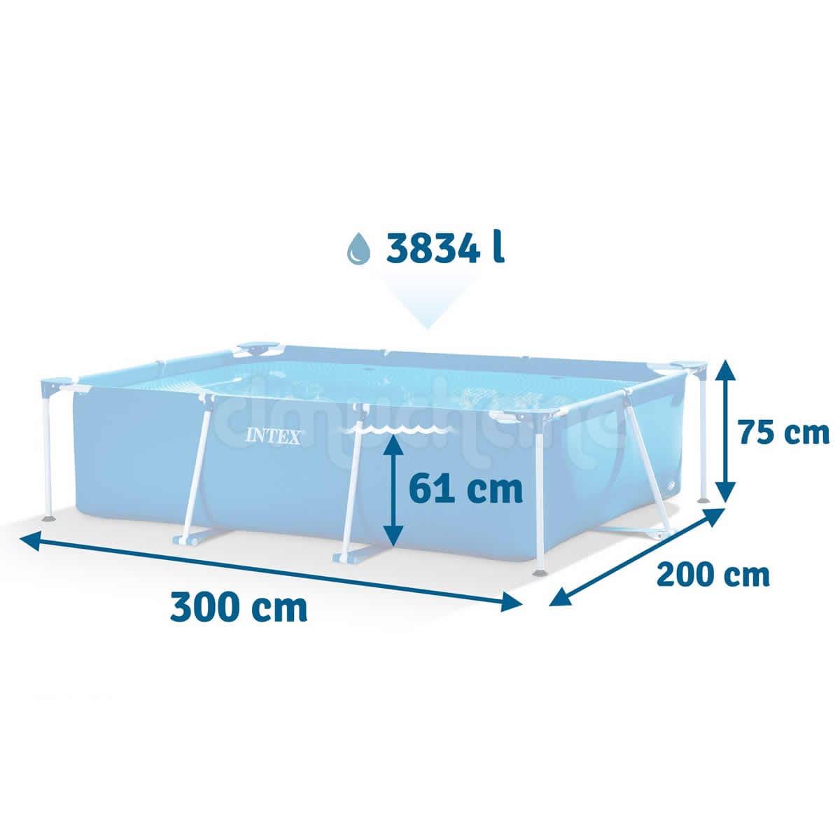 Intex Metal Rectangular Frame Pool