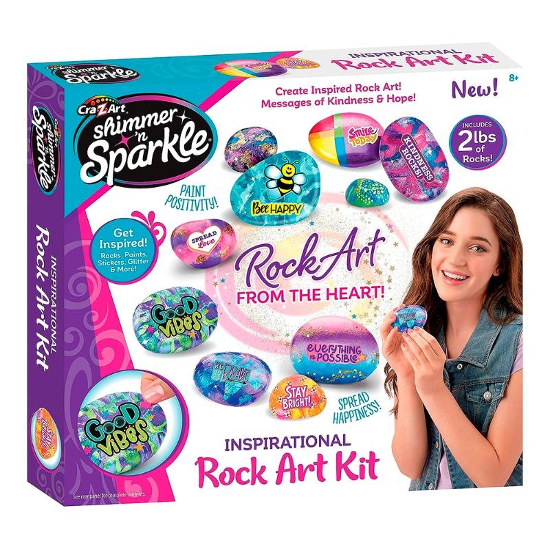 Cra Z Art Shimmer N Sparkle Inspirational Rock Art Kit