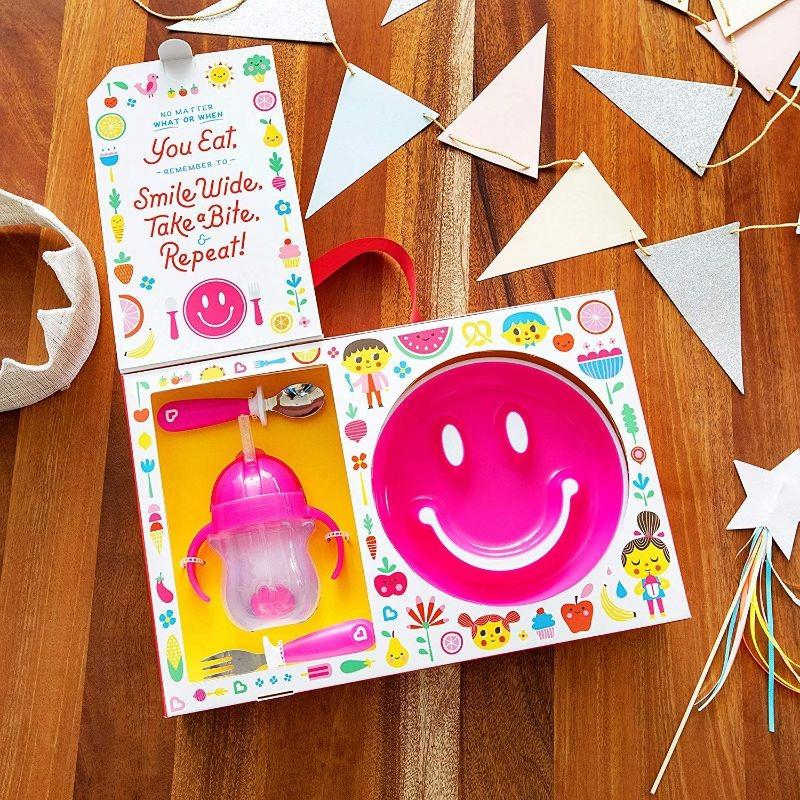 Munchkin - Be Happy Toddler Dining Set - Pink