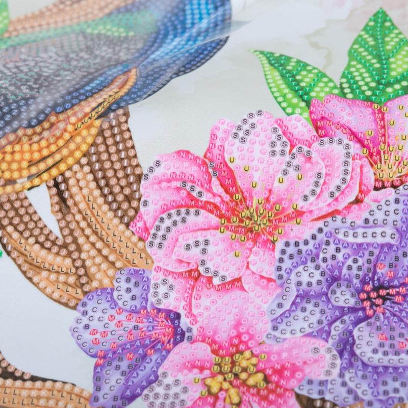 Craft Buddy Crystal Art Diamanter Collection 35 x 45 cm Peacock Peony