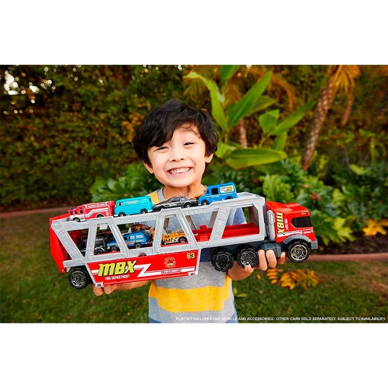 Matchbox Fire Rescue Hauler Playset