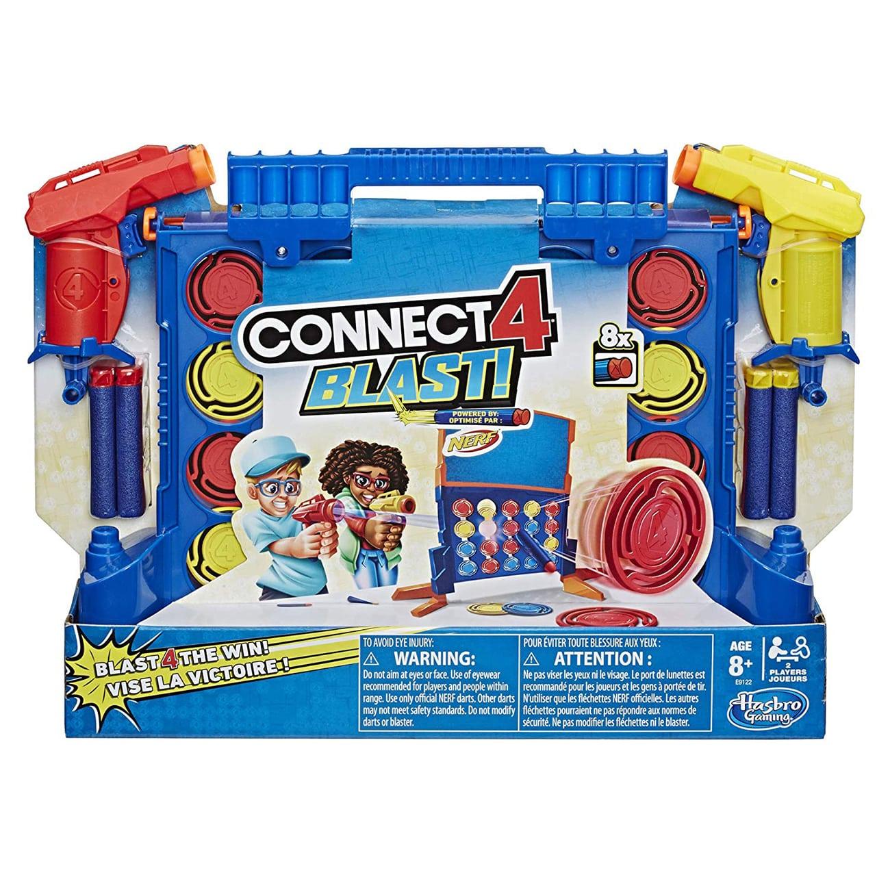 Gaming Connect 4 Blast Game With Nerf Blasters Darts